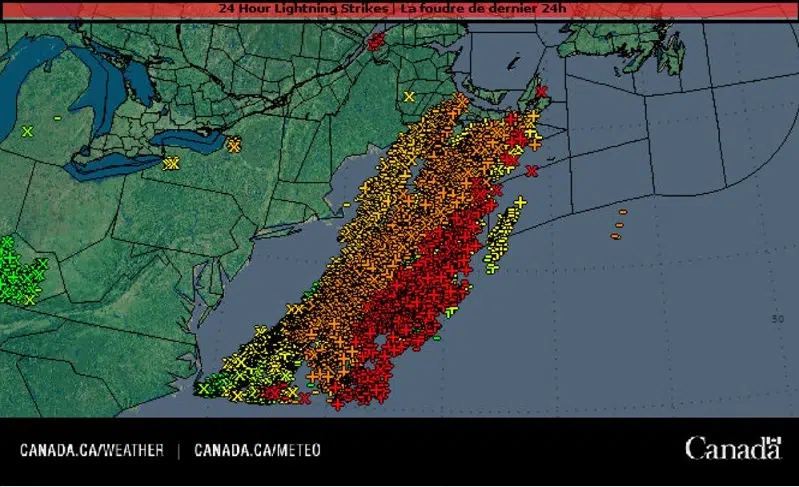 Wild Weather Rolls Through N.B.