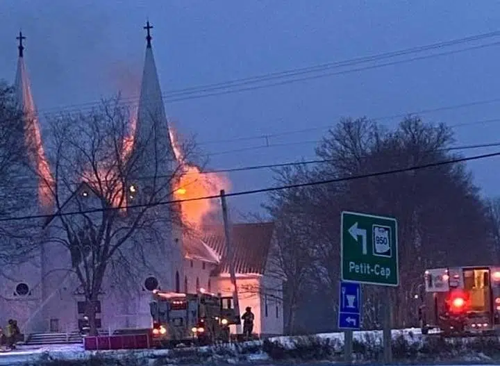 Fire Destroys Shemogue Church