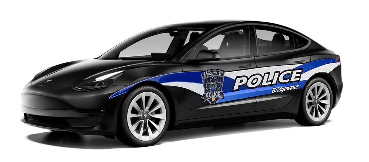 Bridgewater Buys Tesla As First N.S. Electric Police Patrol Car