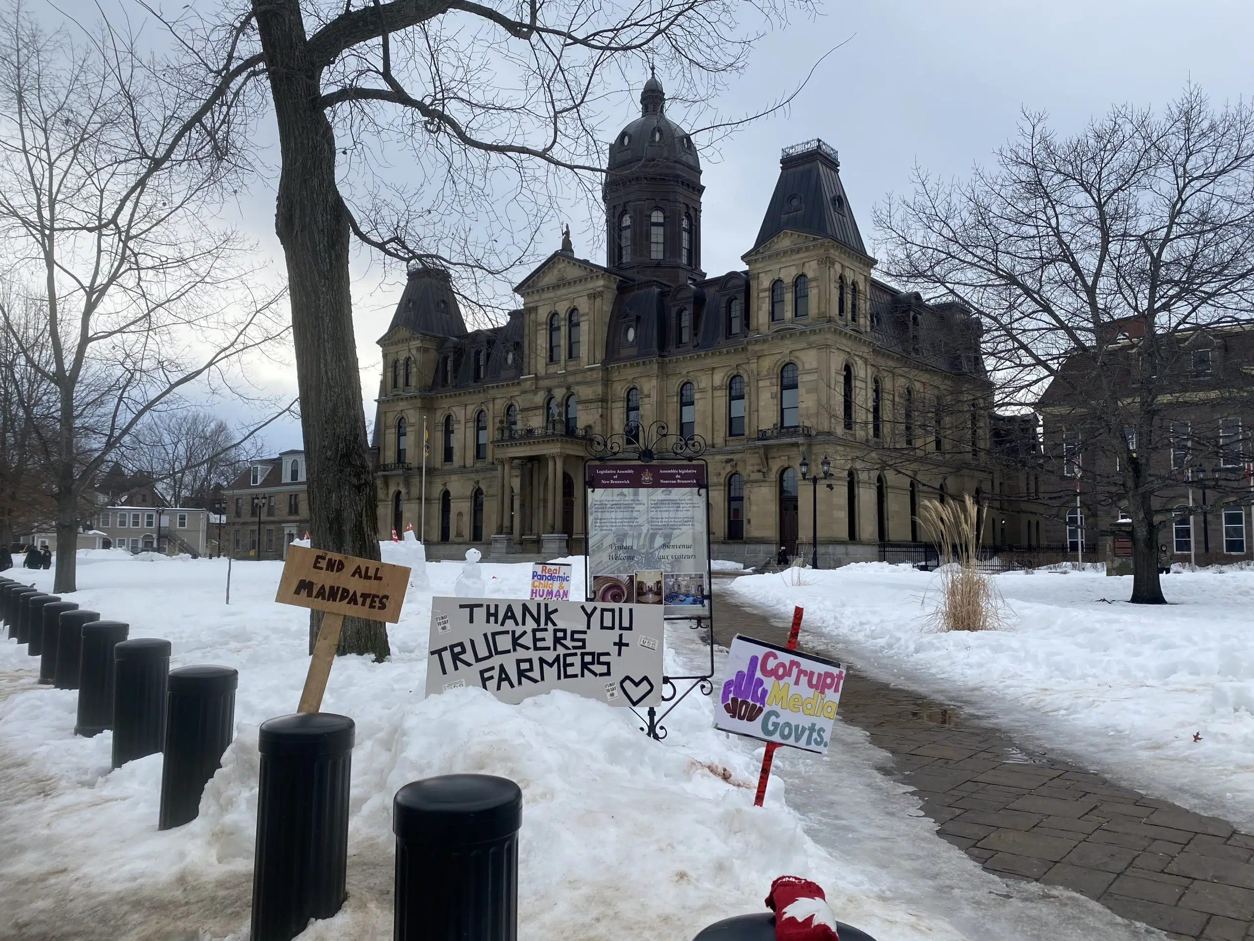 Police Continue To Monitor Fredericton Protest