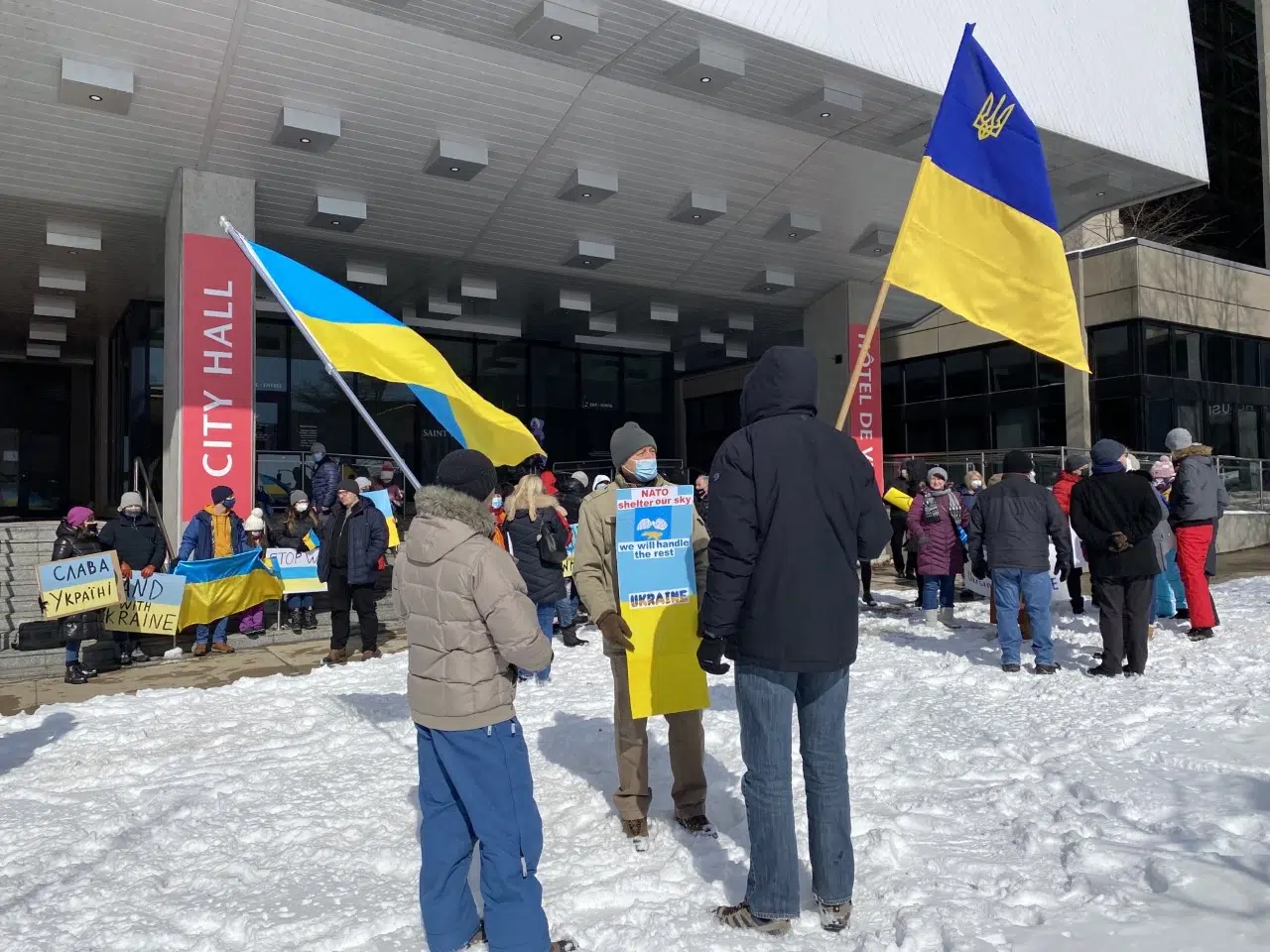 UPDATED: Saint John Rally Held In Support Of Ukraine