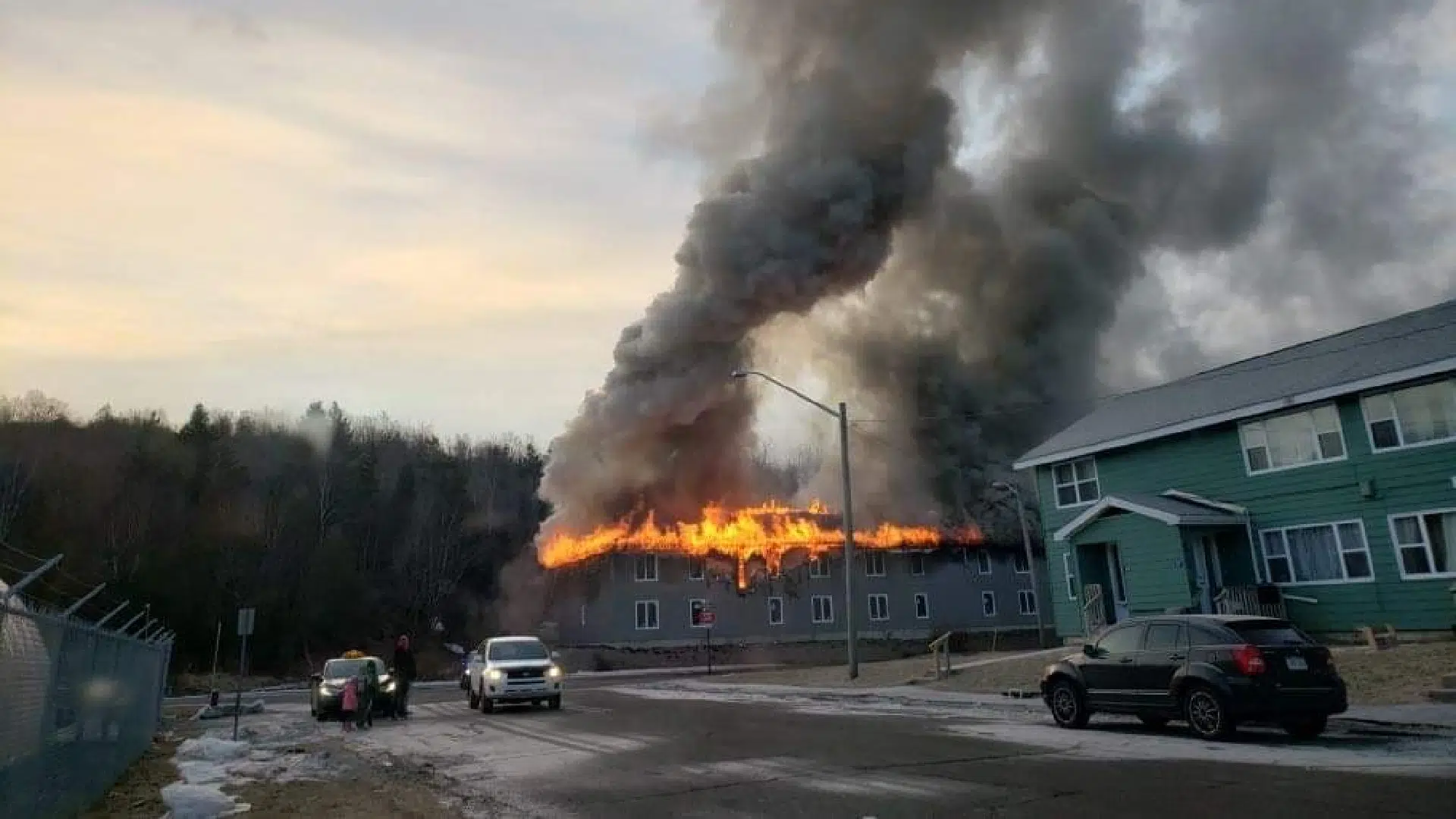 UPDATED: Apartment Building Under Construction Damaged By Fire