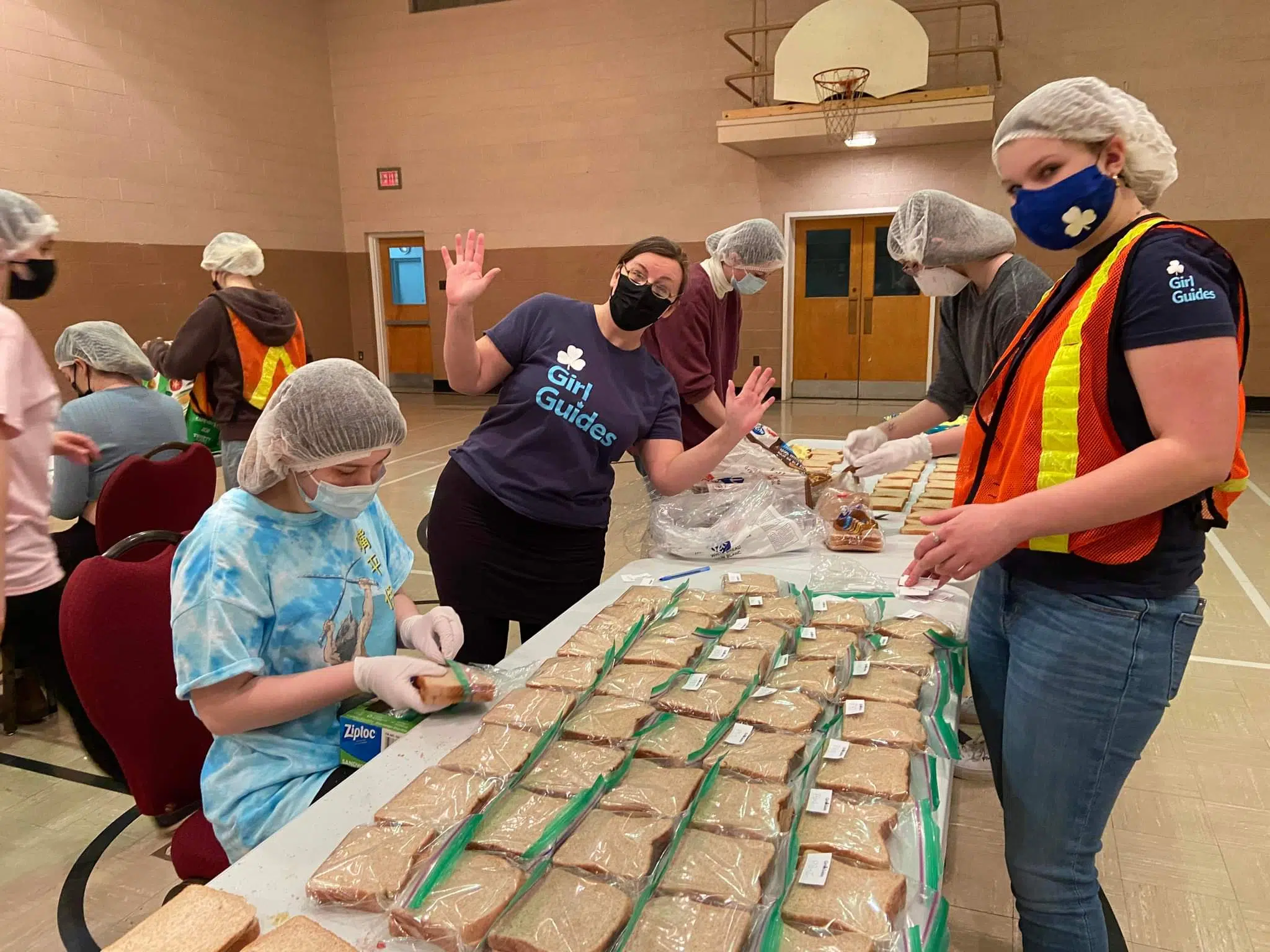 Local Girl Guide Unit Makes Sandwiches For Romero House