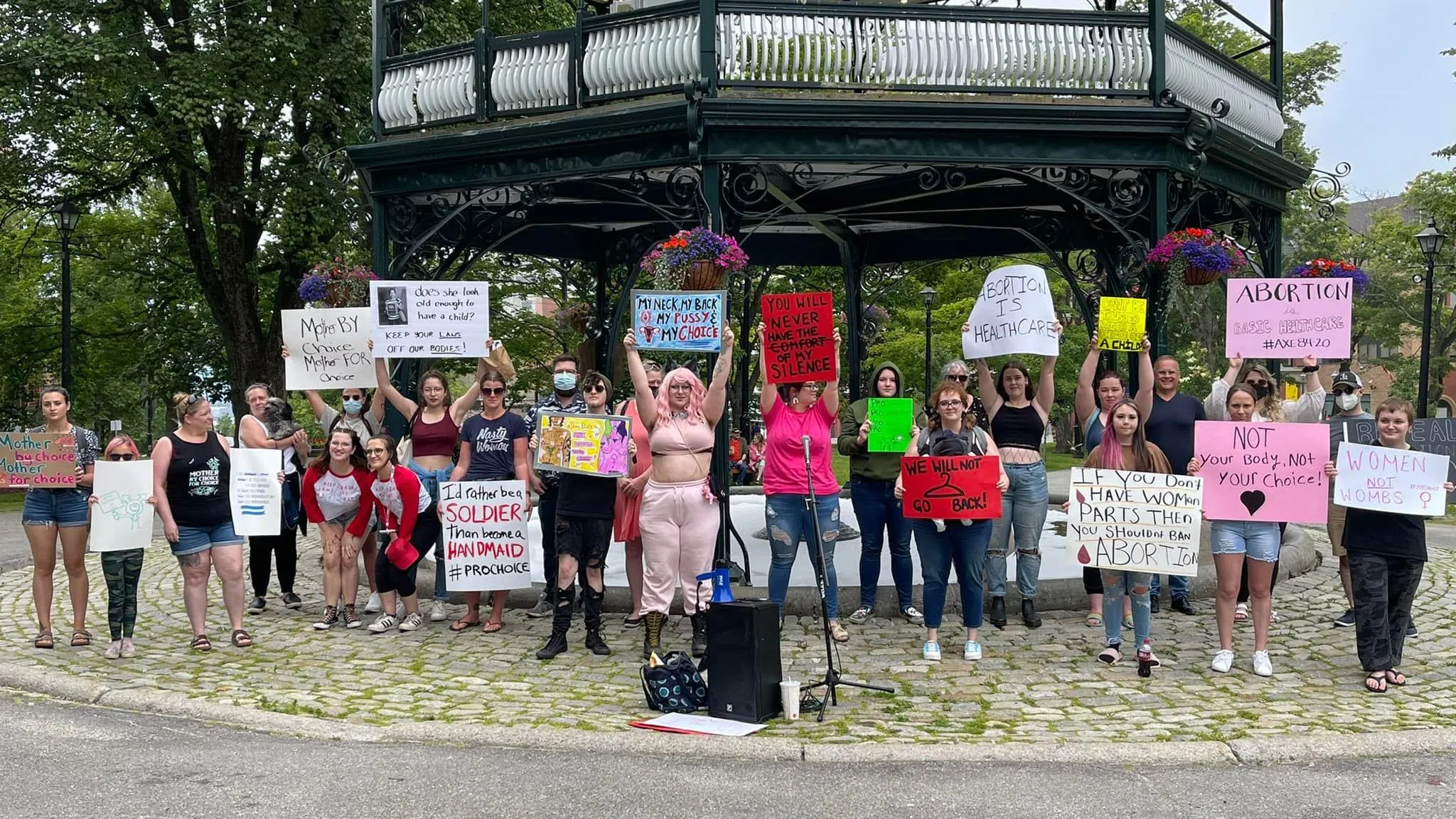 Pro-Choice Rally Stands In Solidarity After Roe v. Wade