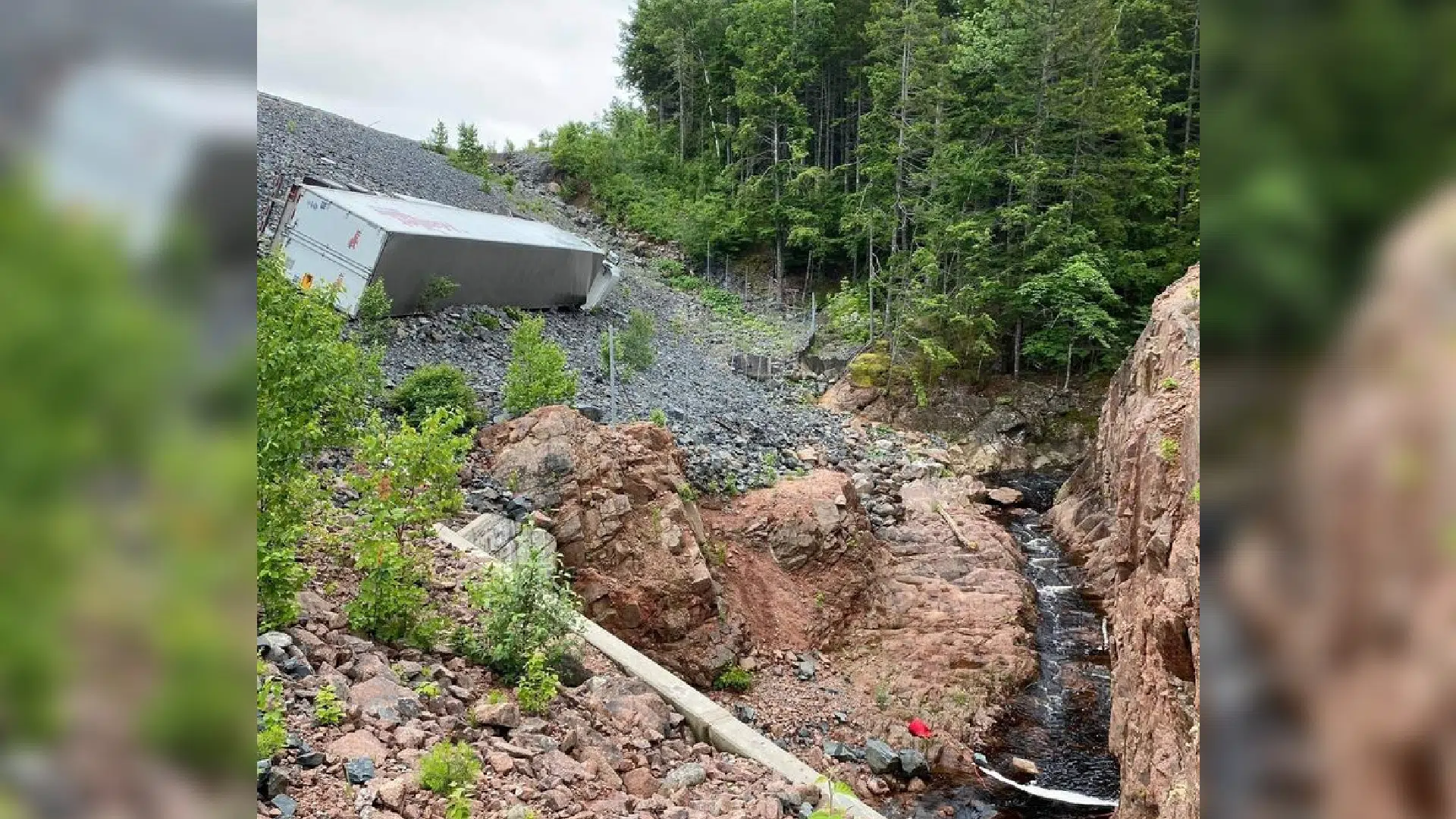 Two Taken To Hospital After Tractor-Trailer Rollover