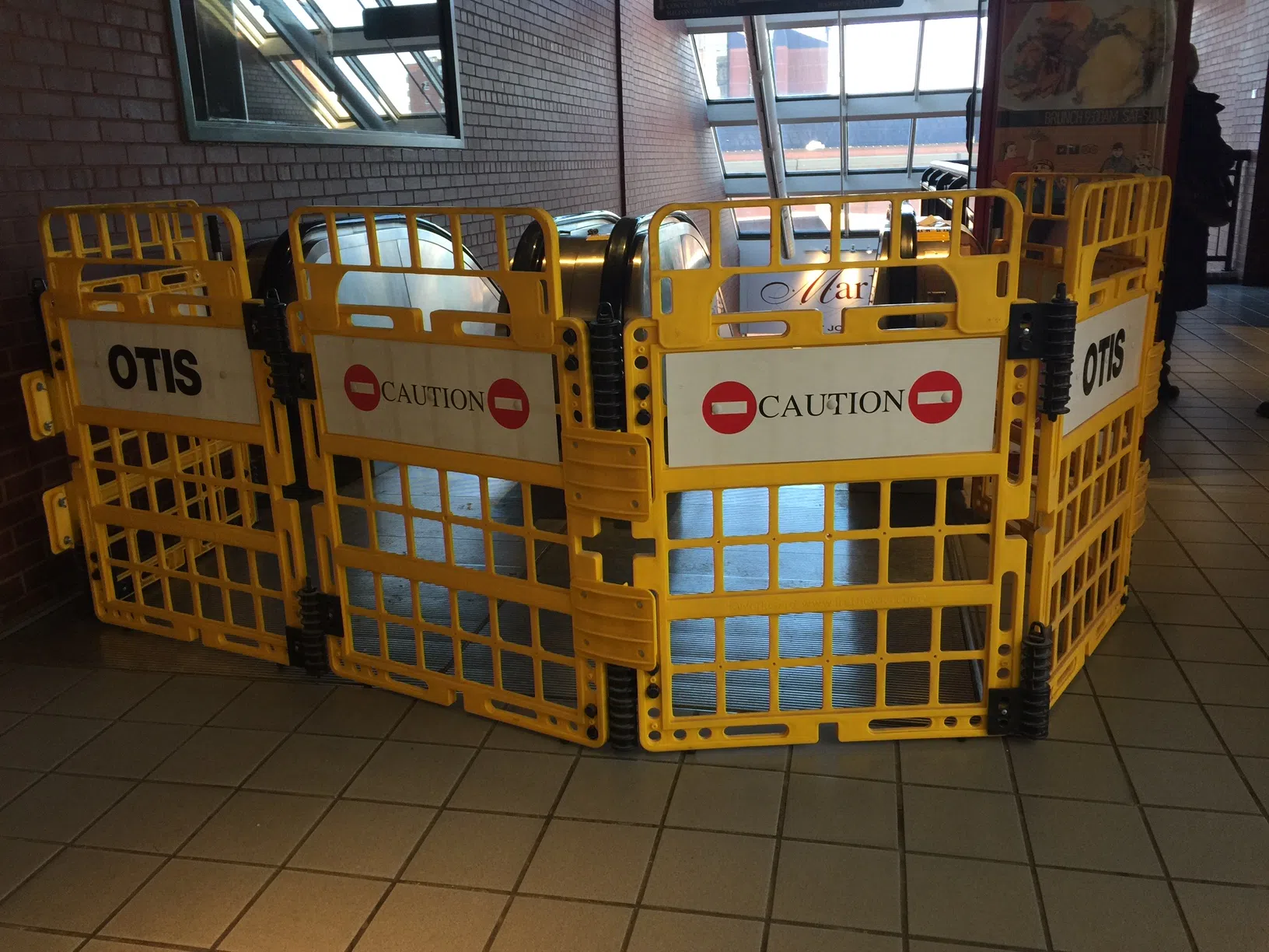 Broken Escalators Present A Problem For Pedestrians When The PM Visits