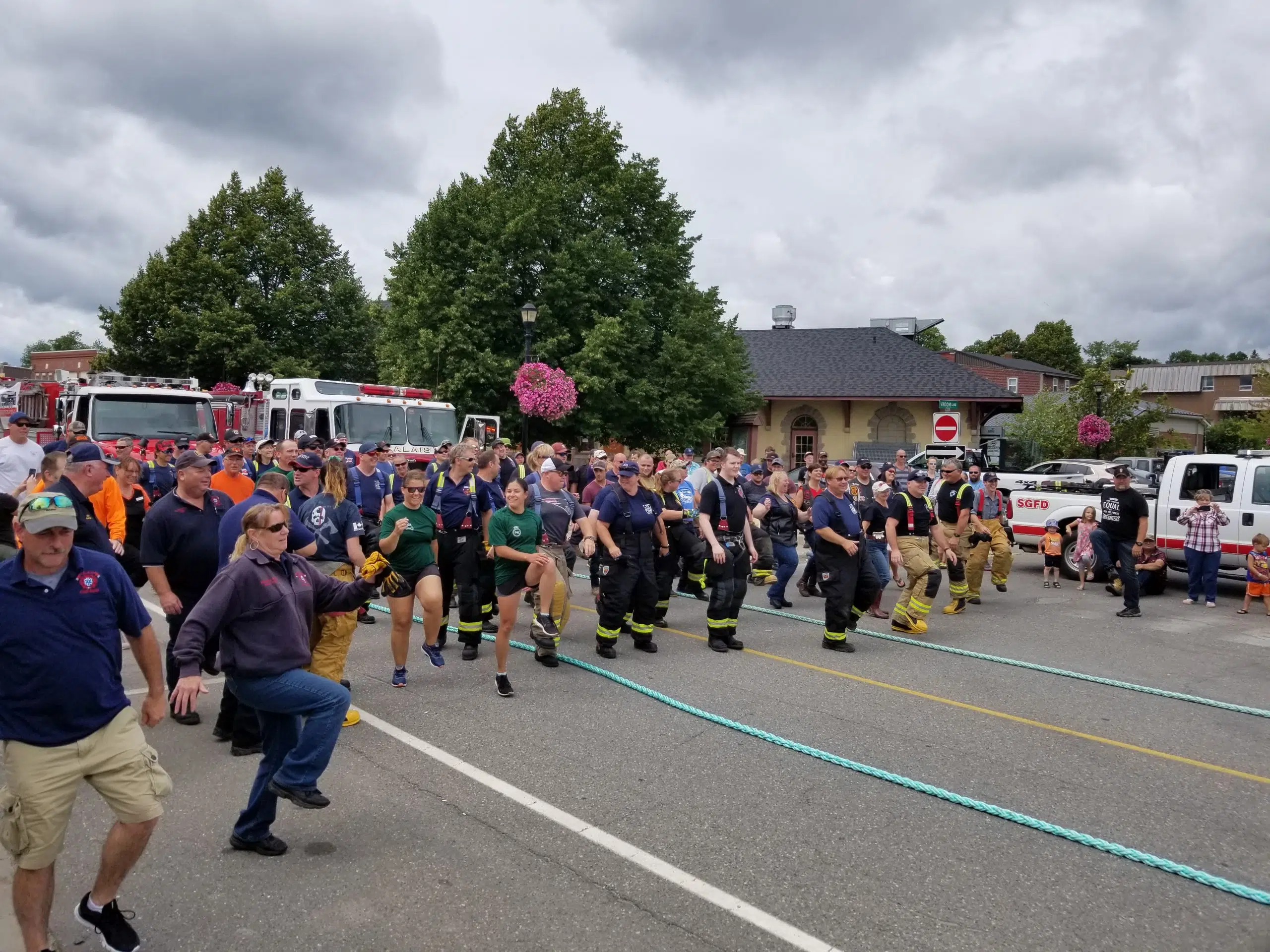First Annual Fire Truck Pull a great success.