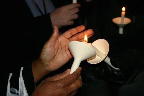 Candlelight Vigil At Lakehead University