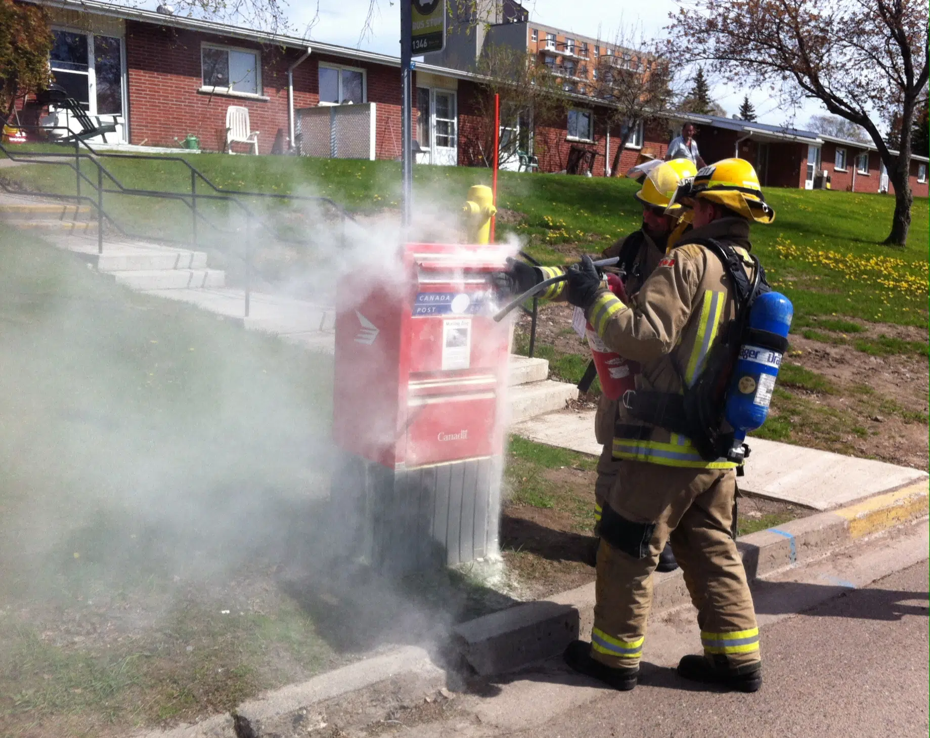 Mailbox Fire On Court Street