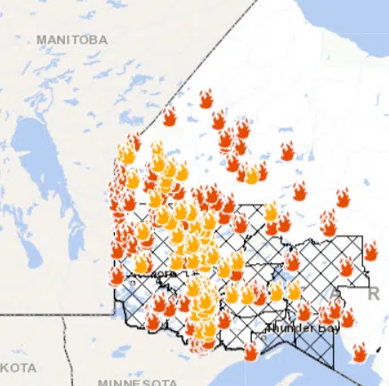 Scores Of New Fires In NW Ontario