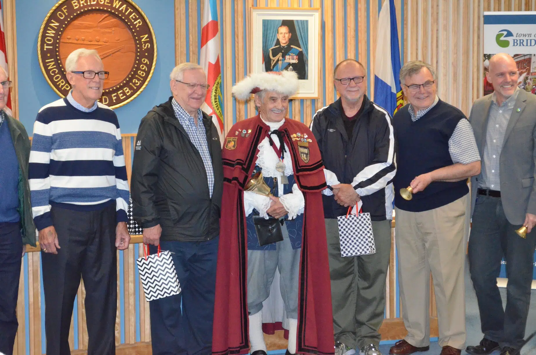 Bridgewater: Past and Present Mayors Salute Retiring Town Crier