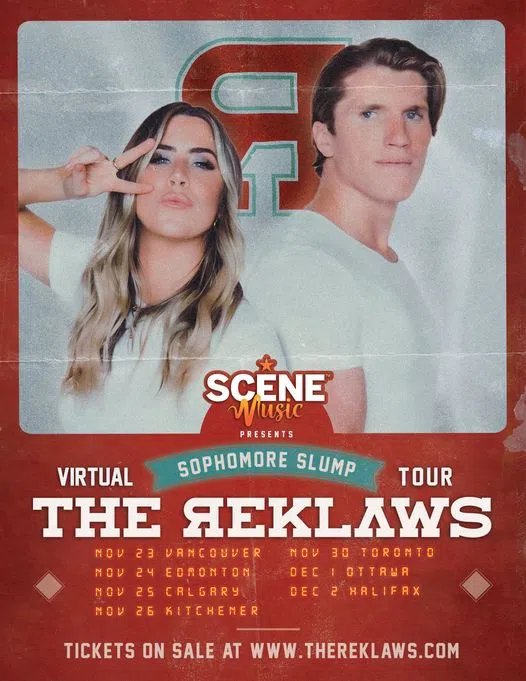Tonights The Halifax Show For The, "The Reklaws SOPHOMORE SLUMP Virtual Tour" ...Tickets Are Still Available!!!