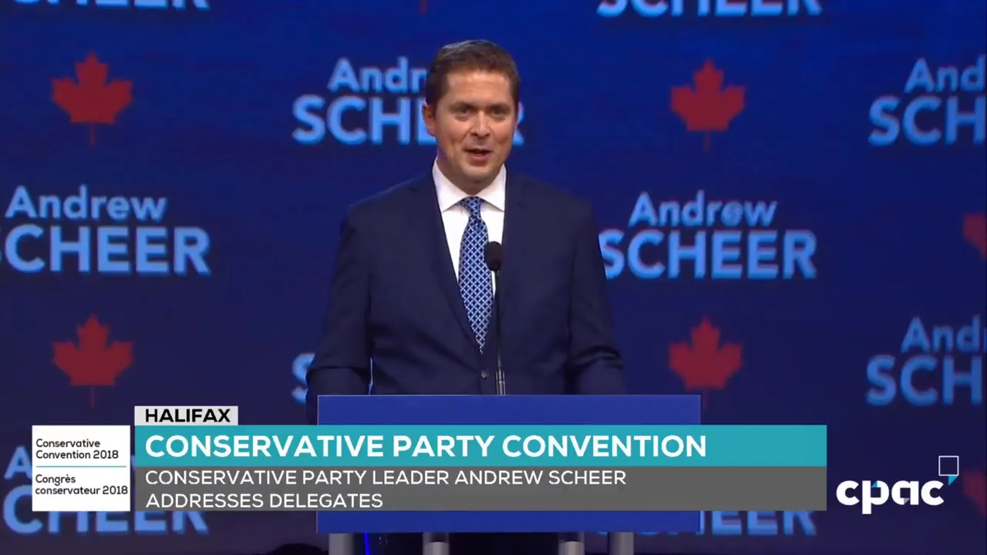 Andrew Scheer Addresses Conservative Party Convention