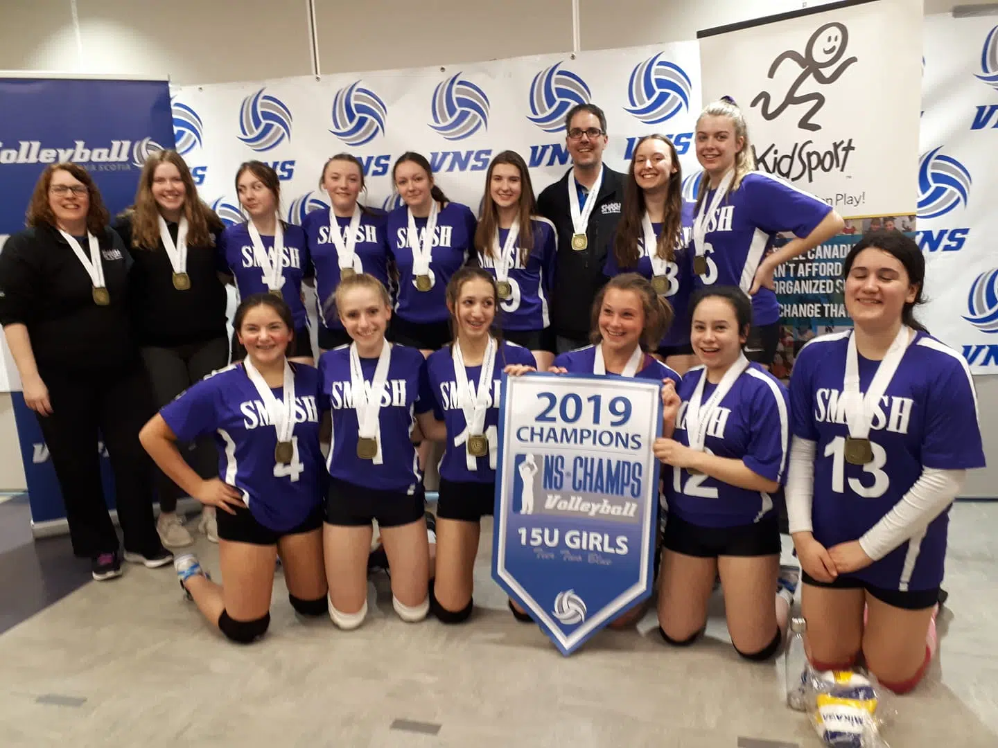 Under-15 Smash Tier 2 Volleyball Team Win Provincial Title