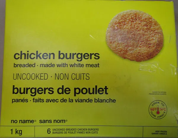 Chicken Burgers Recalled Over Salmonella Fears