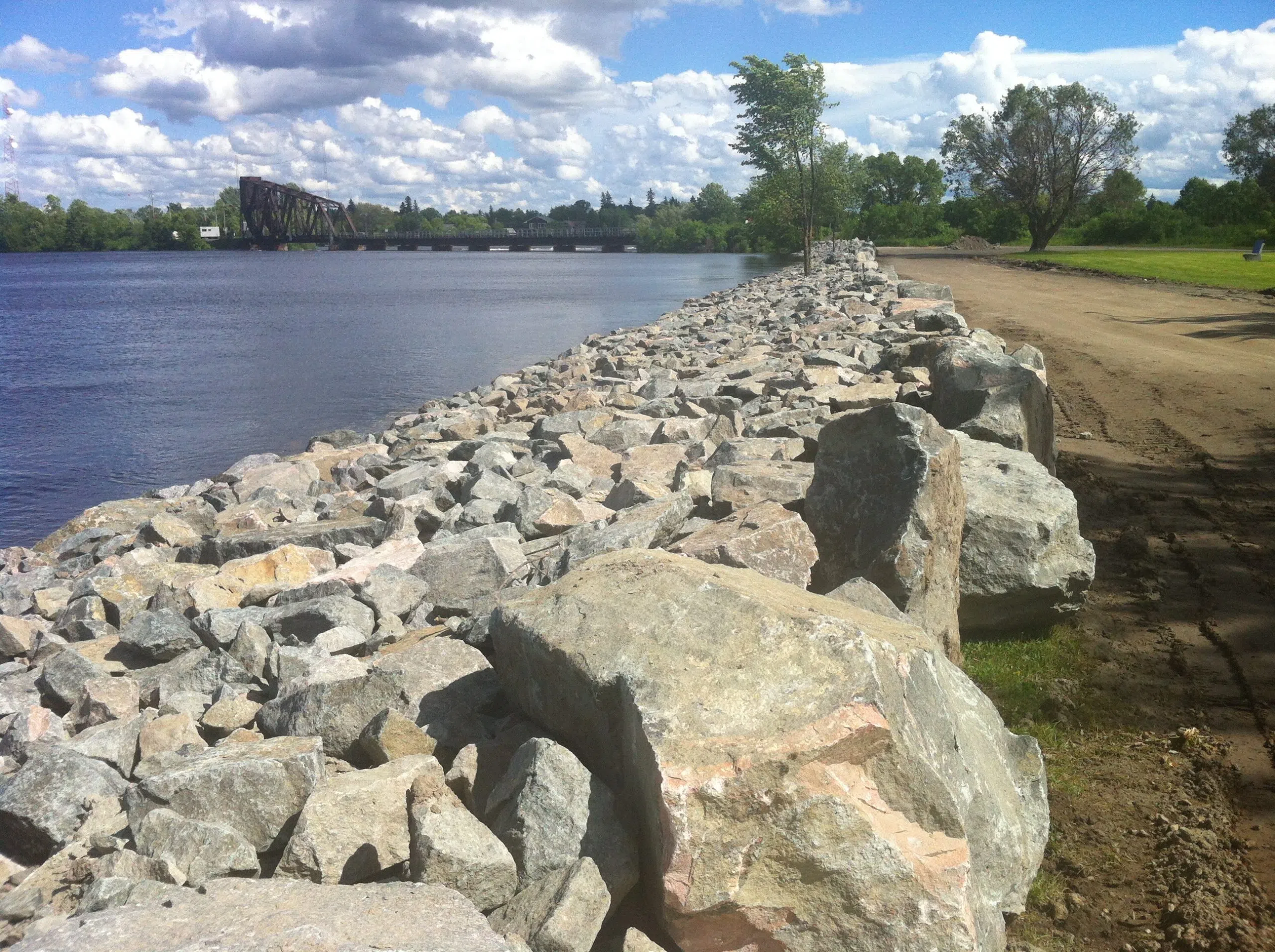 Shoreline Work Nearly Completed