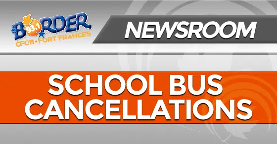 Bus Cancellations For Wednesday, January 27