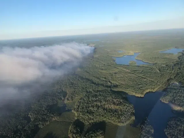 Red Lake Forest Fire Smaller