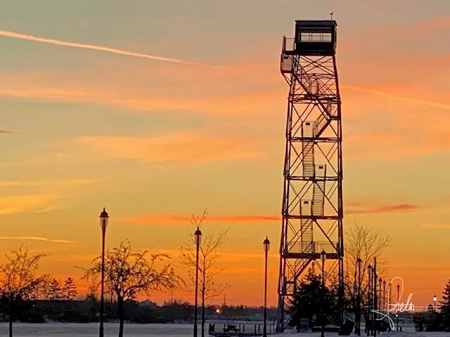 The Lookout Tower In Winter