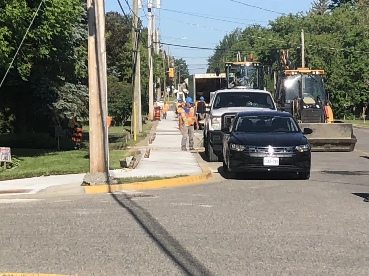 New Sidewalk Going In Place