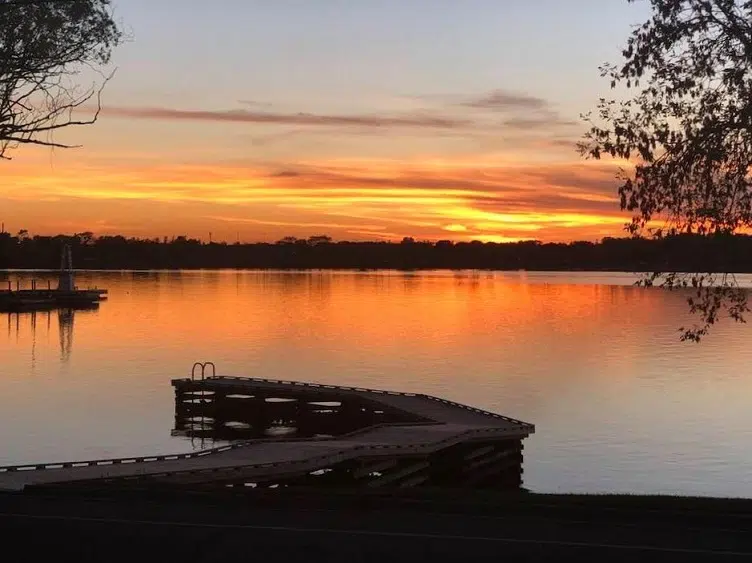 A Sunset View Of Fort Frances From Ranier