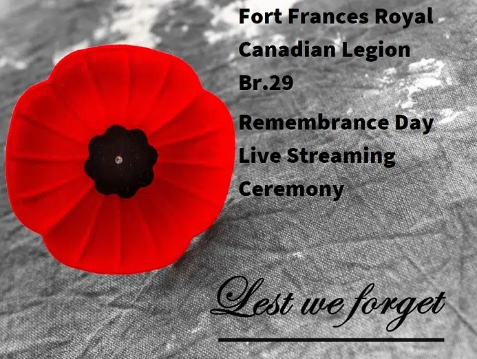 Fort Frances Royal Canadian Legion Remembrance Day Ceremony: Ann Watson