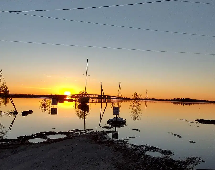 Sunrise At The 5 Mile On Couchiching First Nation