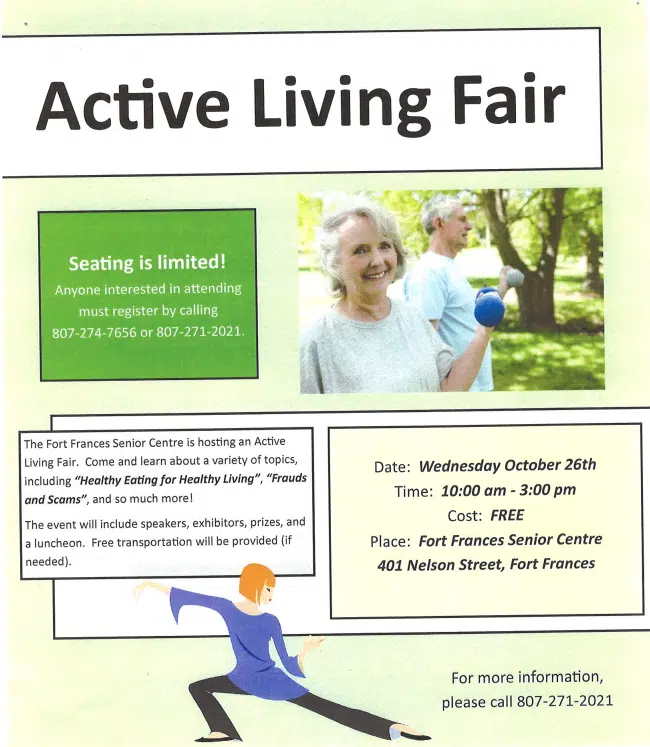 Active Living Fair - Fort Frances Senior Centre - Cindy Noble Interview