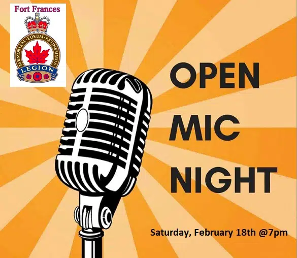 Fort Frances Royal Canadian Legion Open Mic Night - Jaime Potter Interview