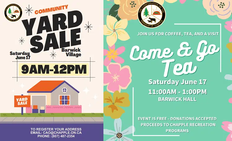 Township of Chapple Community Yard Sale & Come & Go Tea - Tara Allaire Interview