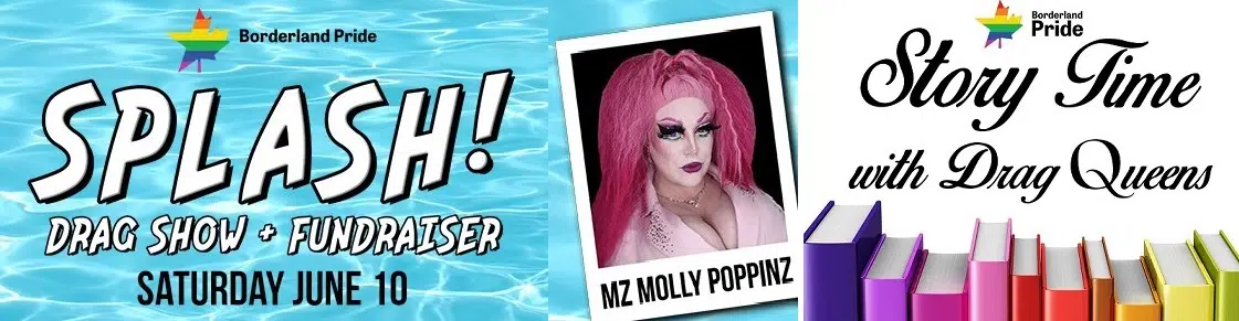 SPLASH! Drag Show & Splash Park Fundraiser AND Story Time With Drag Queens - Mz. Molly Poppinz Interview