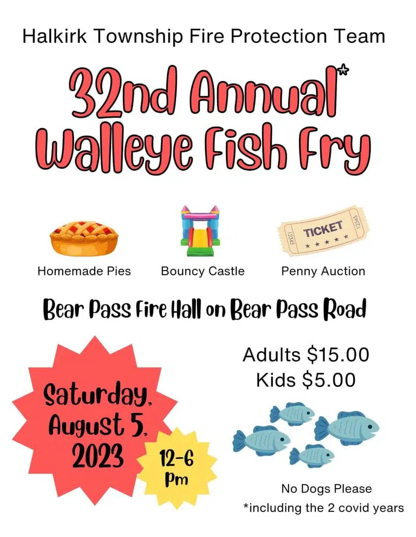 Halkirk Township Fire Protection Team -  Annual Walleye Fish Fry - Roberta Oliver Interview