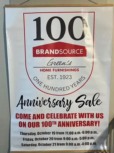 Green's BrandSource Home Furnishings - 100th Anniversary Sale