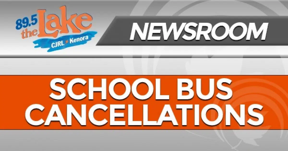 Two School Bus Cancellations Today 89.5 The Lake