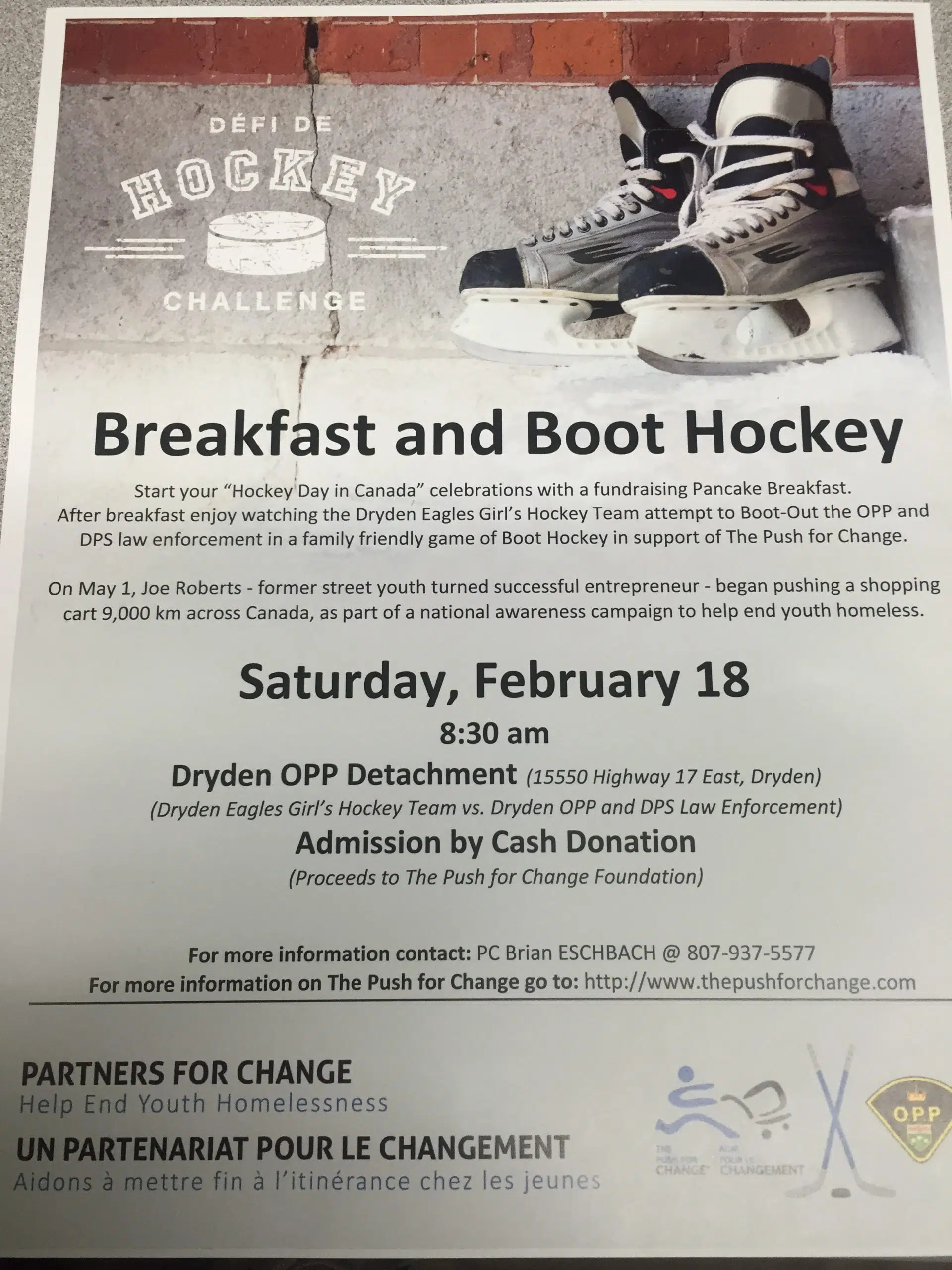Breakfast And Boot Hockey Fundraiser