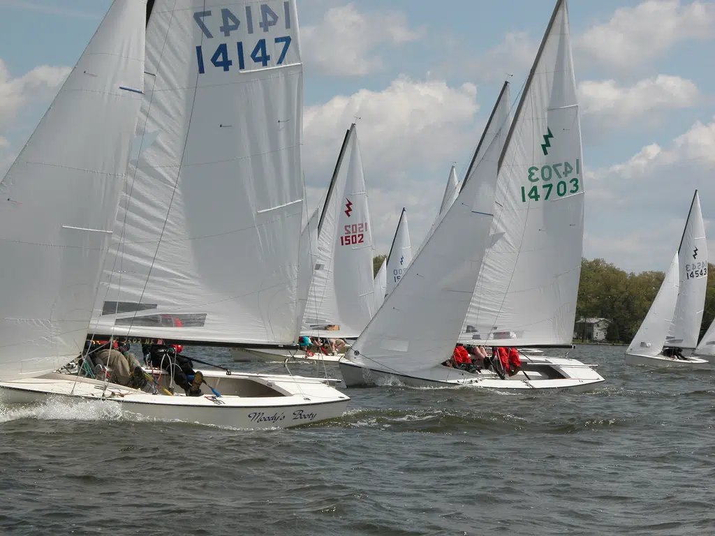 World Class Sailing Race Hitting Dryden