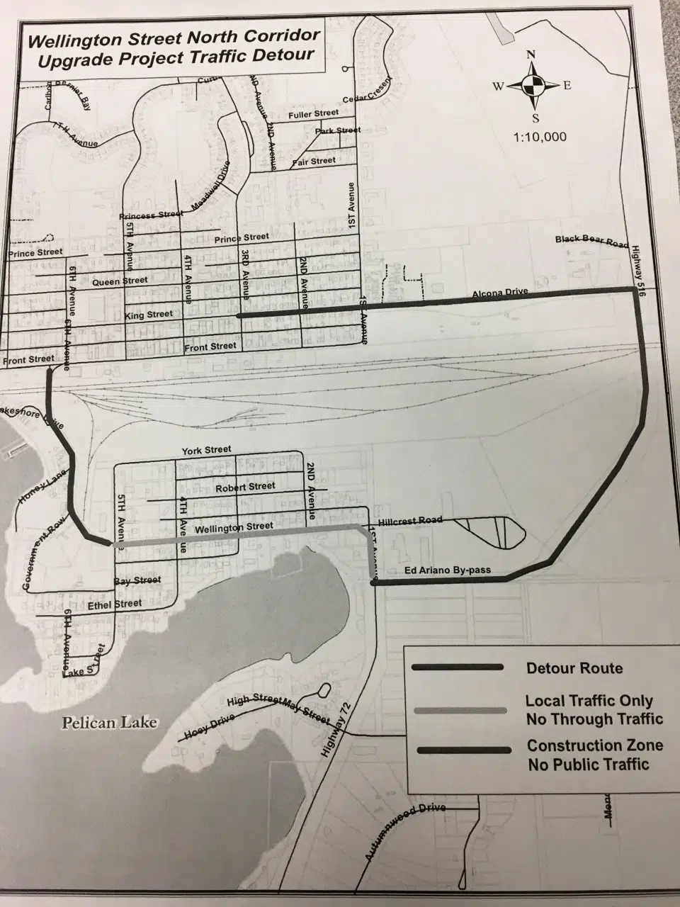 Detour In Place In Sioux Lookout Starting On June 5th