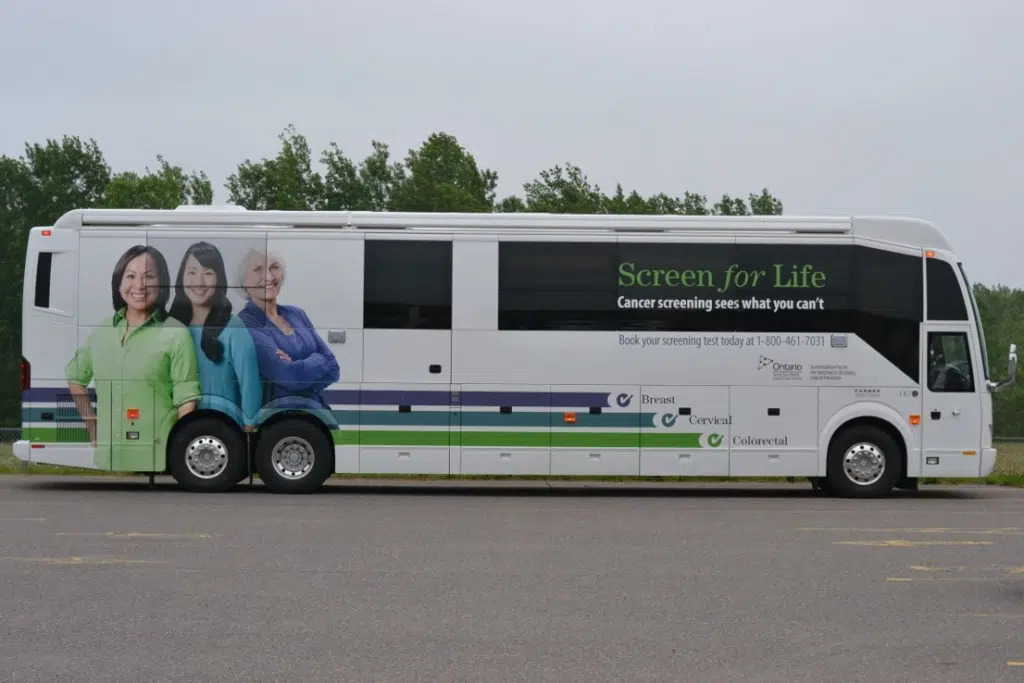 Screen For Life Coach Arrives In Dryden