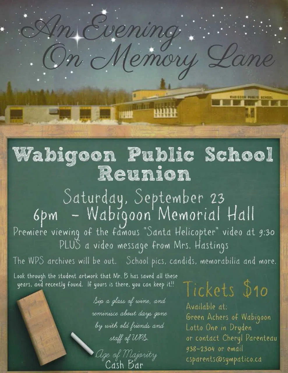 Special Wabigoon School Reunion Saturday