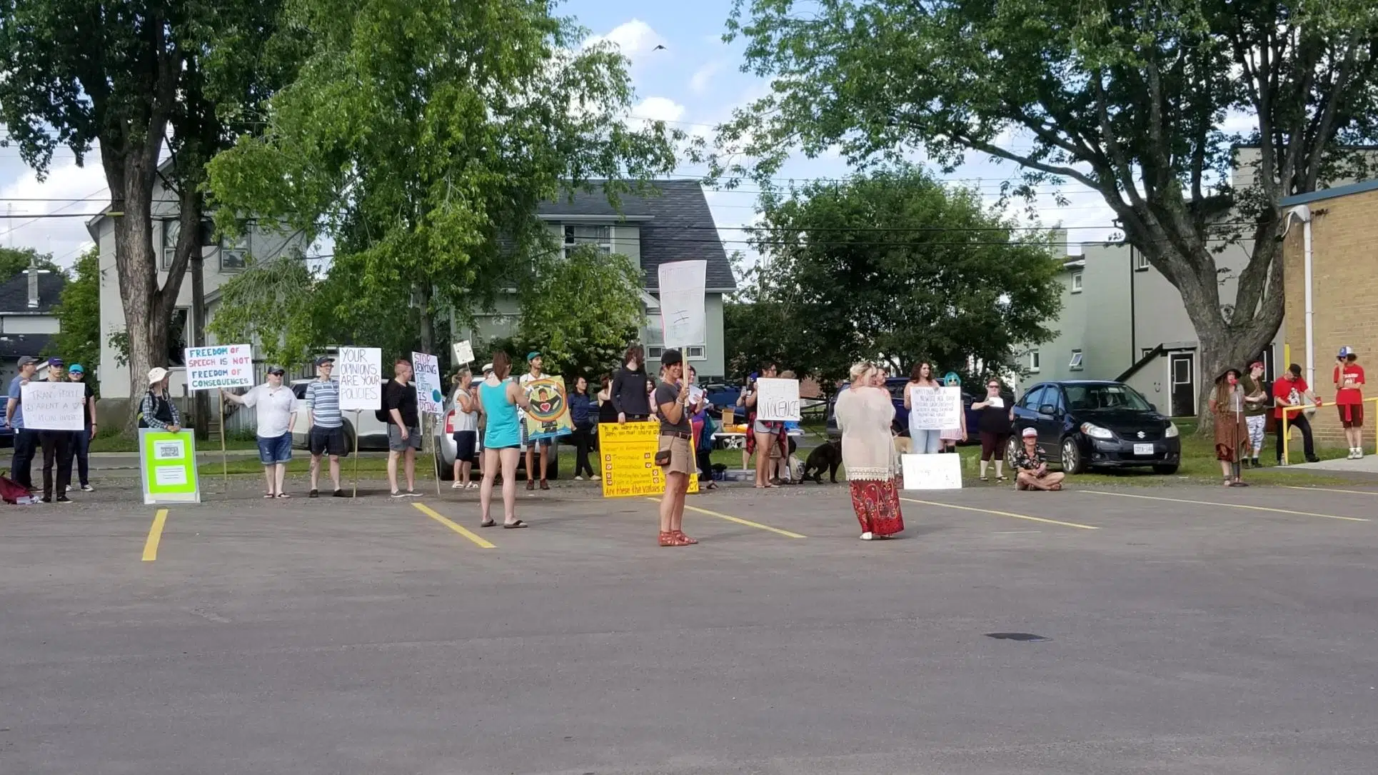 Peaceful Protest Against PPC Party Held In Thunder Bay