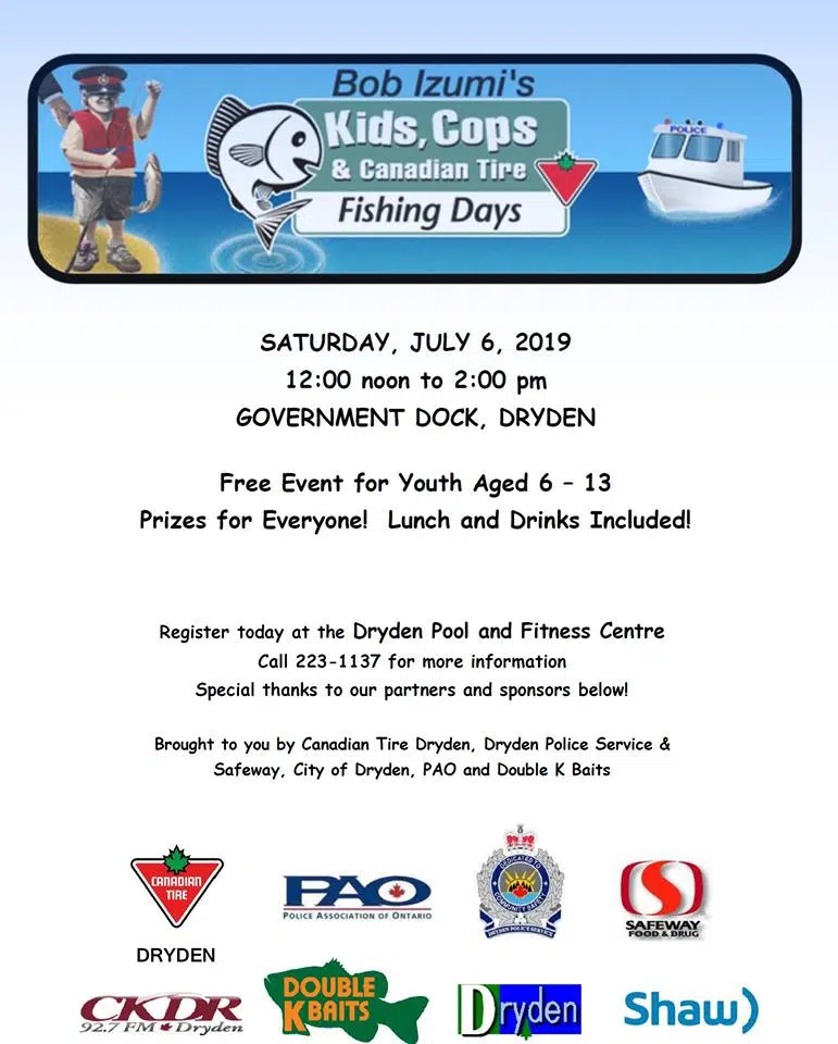 Kids, Cops & Canadian Tire Fishing Days Fast Approaching