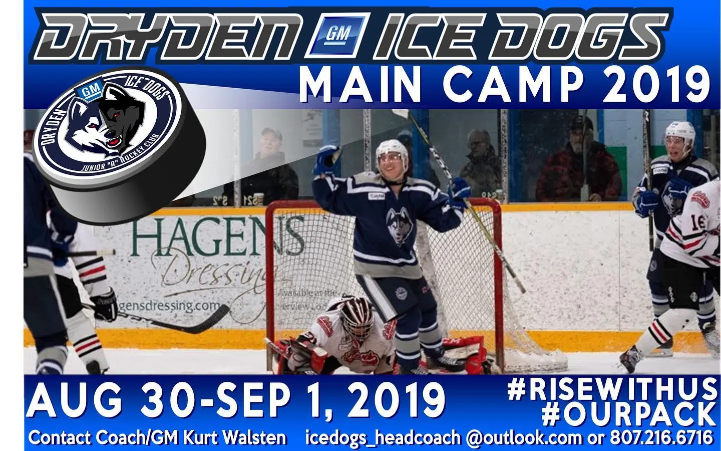 Dryden GM Ice Dogs Ready For Training Camp