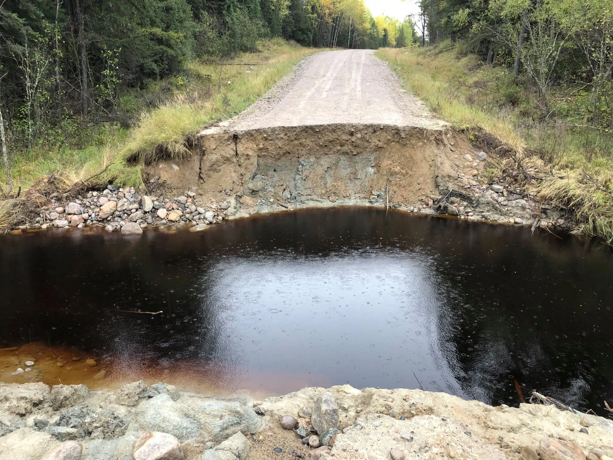 Washed Out Road Near Amesdale To Be Repaired In Spring