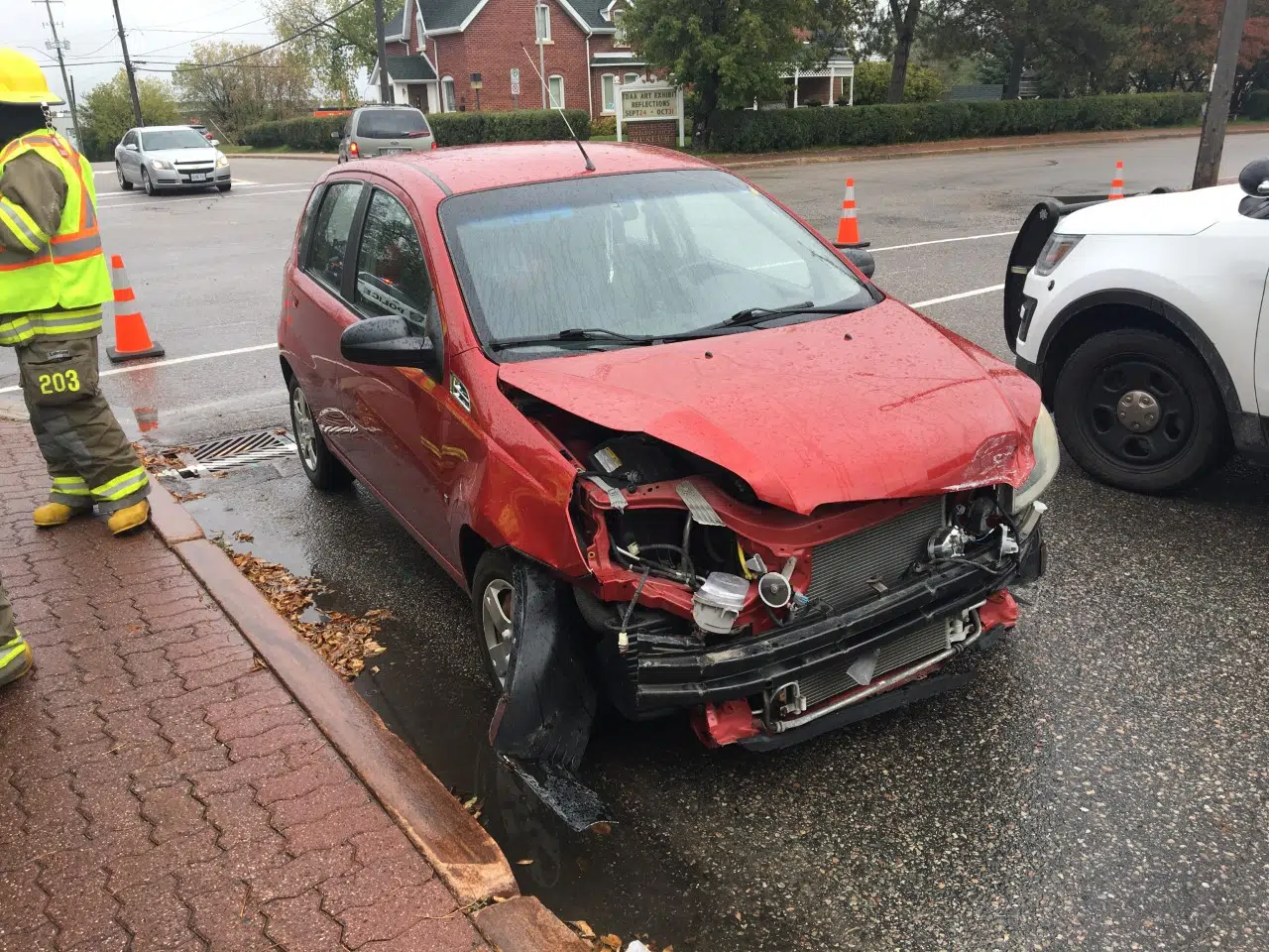 Minor Collision At Intersection Of King And Van Horne