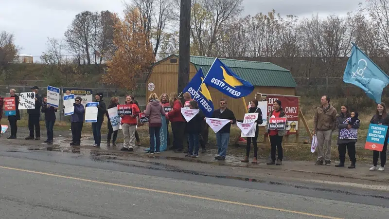 Education Cut Protest Held During Doug Ford Visit