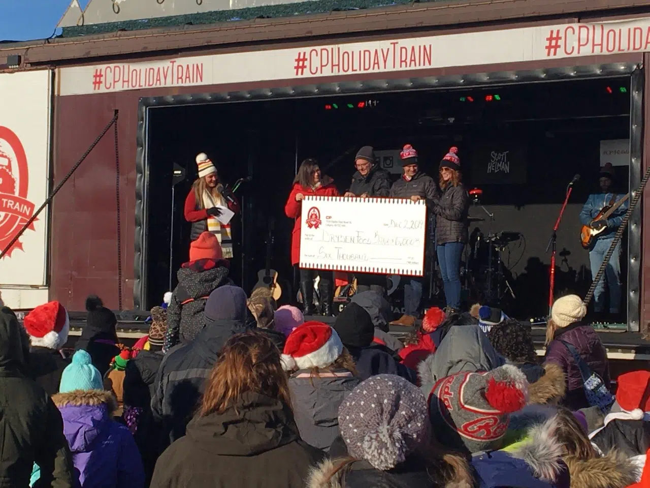 CP Holiday Train Entertains Dryden