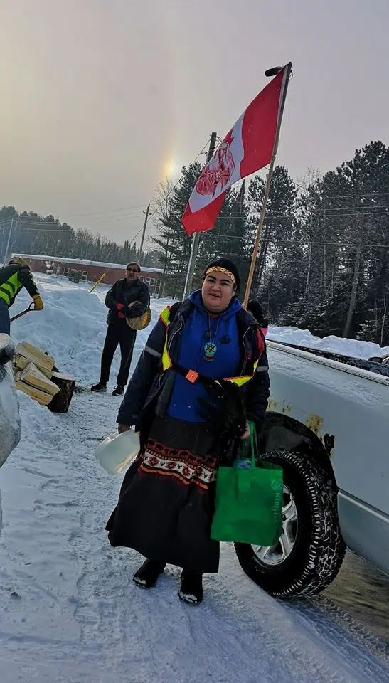 Eagle Lake Woman Walking To Wet'suwet'en