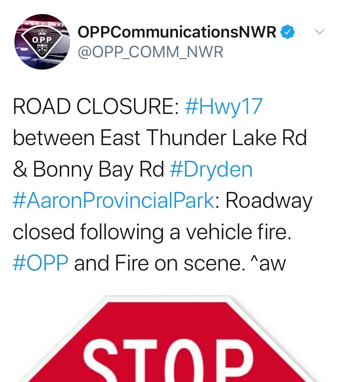 Highway 17 East Of Dryden Open