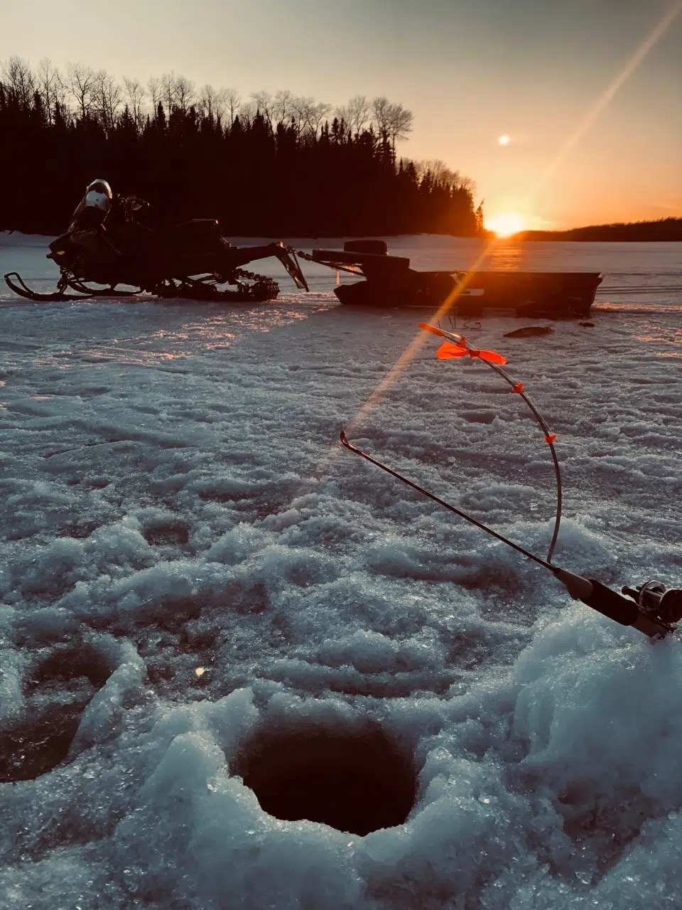 Ice Fishing On Lac Seul