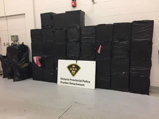 Unmarked Cigarettes Seized West Of Vermilion Bay